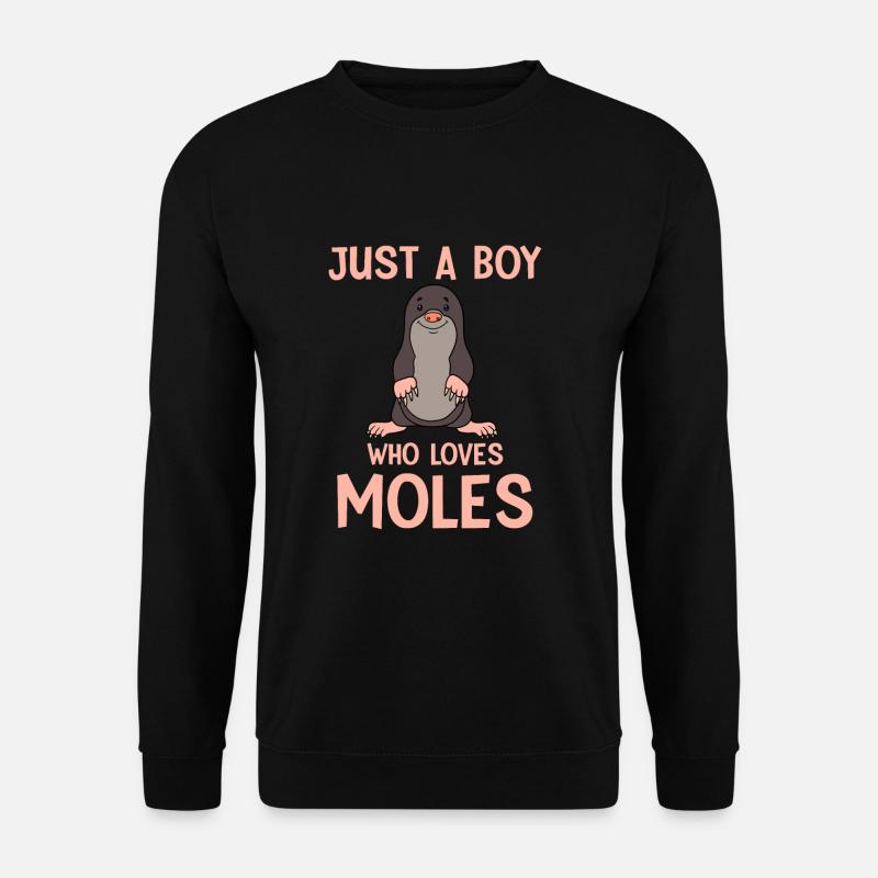 Süßer Maulwurf Junge Geschenk - Unisex Pullover - Schwarz