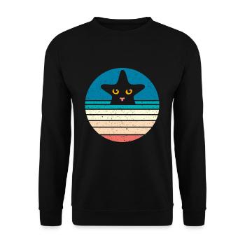 Seestern - Unisex Pullover - Schwarz - Vorne - Alina (178cm) & Michal (187cm)
