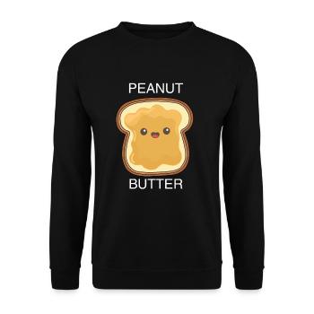 Erdnussbutter Peanut Butter Marmelade Geschenk - Unisex Pullover - Schwarz - Vorne - Alina (178cm) & Michal (187cm)