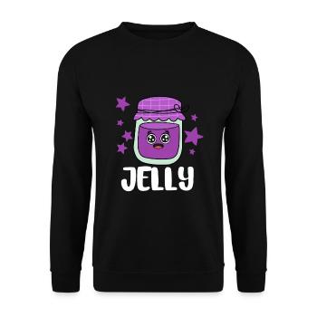 Erdnussbutter Peanut Butter Marmelade Geschenk - Unisex Pullover - Schwarz - Vorne - Alina (178cm) & Michal (187cm)