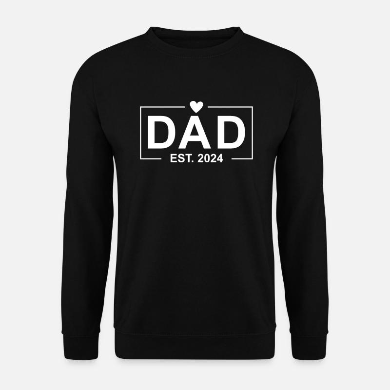 Dad Est 2024 - Unisex Sweatshirt - black