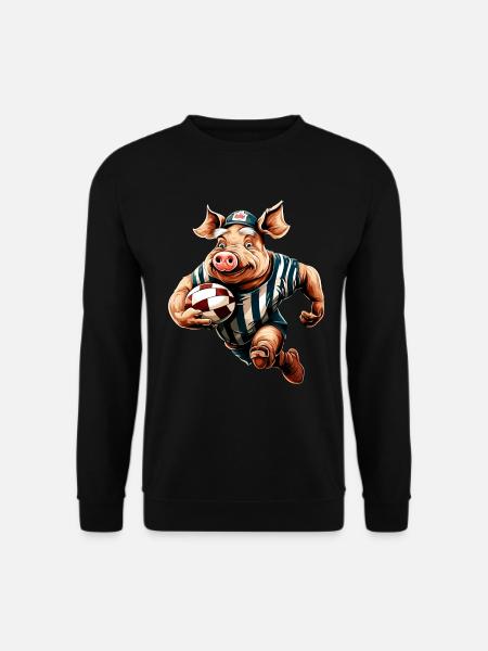 Pigs Rugby - Unisex Sweatshirt - black
