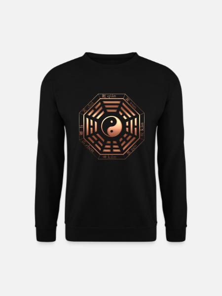 Pakua, Bagua, Yin Yang, I Ging, Symbol, China, Tao - Unisex Pullover - Schwarz