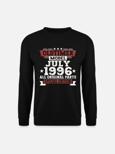 Oldtimer Juli 1996 26. Geburtstag Geschenk Herren - Unisex Pullover - Schwarz