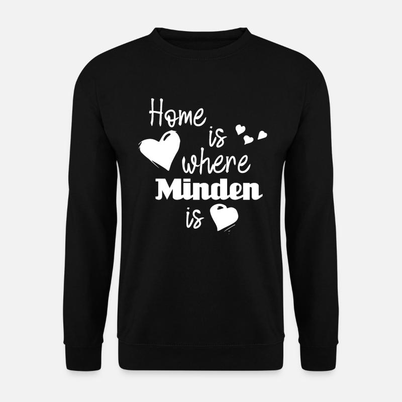 Zuhause in Minden - Home is where Minden is - Unisex Pullover - Schwarz
