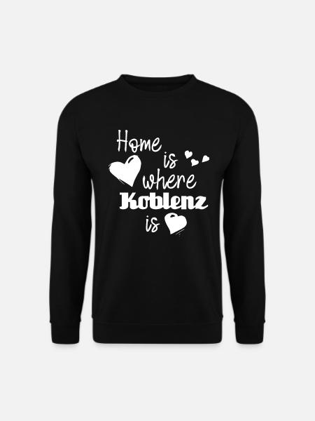 Zuhause in Koblenz - Home is where Koblenz is - Unisex Pullover - Schwarz