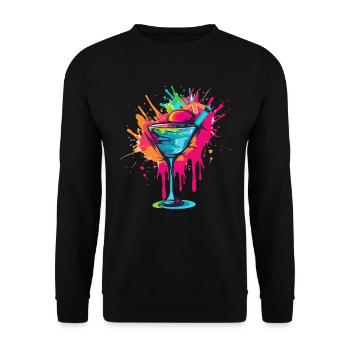 Cocktail 4 - Sweat-shirt Unisexe - noir - Devant - Alina (178cm) & Michal (187cm)