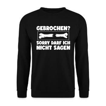 MTRA Röntgen Assistent Radiologe Radiologie - Unisex Pullover - Schwarz - Vorne - Alina (178cm) & Michal (187cm)