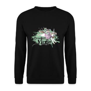 shirt de princesse licorne récolement vert vierge - Sweat-shirt Unisexe - noir - Devant - Alina (178cm) & Michal (187cm)