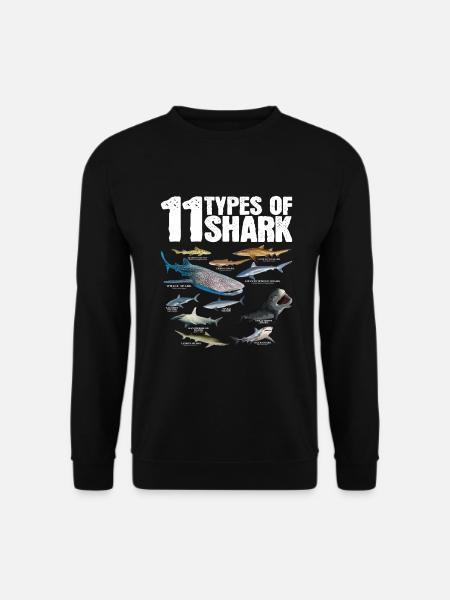 11 Arten von Hai Speichern Sie die Haie Hai-Liebha - Unisex Pullover - Schwarz