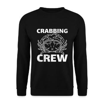 Crabbing équipage Crab citation pêcheur fisc crabe - Sweat-shirt Unisexe - noir - Devant - Alina (178cm) & Michal (187cm)