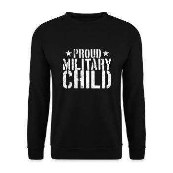 Proud Military Child Military Kids Military Child - Sweat-shirt Unisexe - noir - Devant - Alina (178cm) & Michal (187cm)