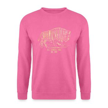 Yellowstone US-Nationalpark EST. 1872 BisonYellows - Unisex Pullover - Pink - Vorne