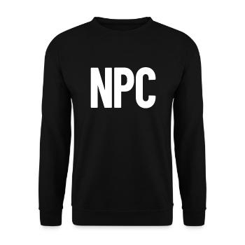 NPC Nicht spielbarer Charakter RPG Rollenspiel Spi - Unisex Pullover - Schwarz - Vorne - Alina (178cm) & Michal (187cm)