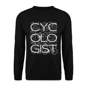 Cykinloge Rider of Cycling Cycling Cycling He - Sweat-shirt Unisexe - noir - Devant - Alina (178cm) & Michal (187cm)