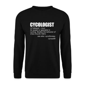 Cykinloge Définition Cyclistes Cyclistes Cyclistes Cyclistes - Sweat-shirt Unisexe - noir - Devant - Alina (178cm) & Michal (187cm)
