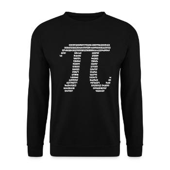 Pi Symbol Math Student Lehrer PI Nummer PI DAY PI - Unisex Pullover - Schwarz - Vorne - Alina (178cm) & Michal (187cm)