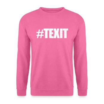 #Texit Texas Ausfahrt Texit State of Texas Seced - Unisex Pullover - Pink - Vorne