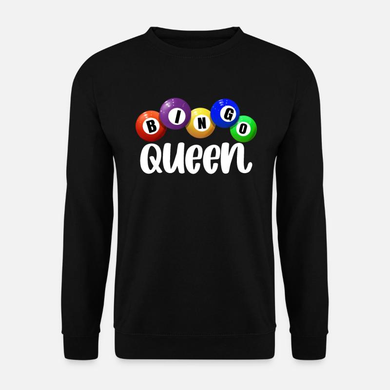 Bingo Queen Bingo Gambling Women's Bingo Player - Unisex Pullover - Schwarz