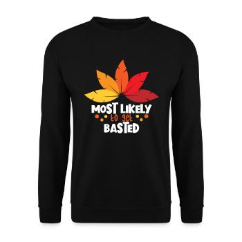 Am wahrscheinlichsten wird ein gewissen Familien T - Unisex Pullover - Schwarz - Vorne - Alina (178cm) & Michal (187cm)