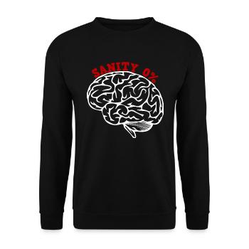 Vernunft null Prozent Phasmophobie Angst vor Geist - Unisex Pullover - Schwarz - Vorne - Alina (178cm) & Michal (187cm)