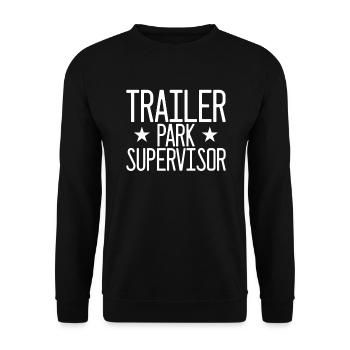 Trailer Park Supervisor Redneck White M�ll - Unisex Pullover - Schwarz - Vorne - Alina (178cm) & Michal (187cm)