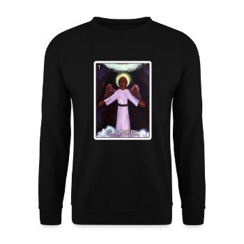 El Angel Die Engelskarte Mexikanische Lotteriekart - Unisex Pullover - Schwarz - Vorne - Alina (178cm) & Michal (187cm)