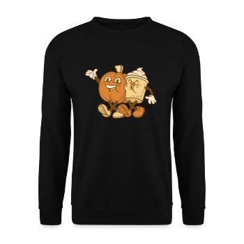 K rbisgew rz K rbis -Cartoon Thanksgiving Autumn - Unisex Sweatshirt - black - Front - Alina (178cm) & Michal (187cm)