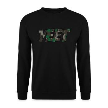 Yeet meme yeted Slang Boys M dchen Teen Child - Unisex Sweatshirt - black - Front - Alina (178cm) & Michal (187cm)