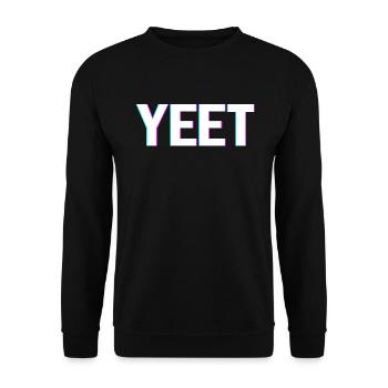 Yeet meme vaporwave yeted Slang Jungen M�dchen Tee - Unisex Pullover - Schwarz - Vorne - Alina (178cm) & Michal (187cm)