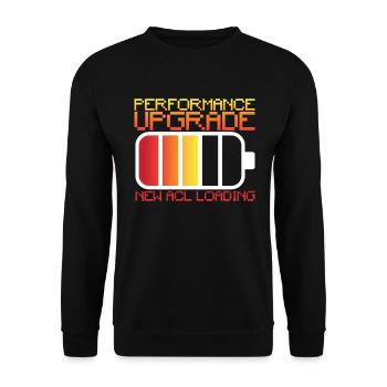 Leistungsverbesserung Neue ACL -Ladung Kniechirurg - Unisex Pullover - Schwarz - Vorne - Alina (178cm) & Michal (187cm)