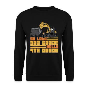 So lange die 3. Klasse der 3. Klasse f�r �lerin - Unisex Pullover - Schwarz - Vorne - Alina (178cm) & Michal (187cm)