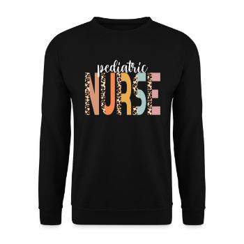 Krankenschwester p�diatrische Krankenschwester Che - Unisex Pullover - Schwarz - Vorne - Alina (178cm) & Michal (187cm)