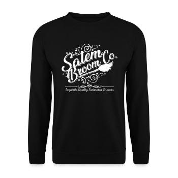 Salem Broom Co Halloween Hexe Salem Broom Company - Unisex Pullover - Schwarz - Vorne - Alina (178cm) & Michal (187cm)