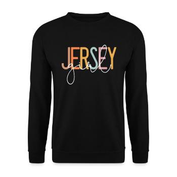 Jersey Girl Stolzes New Jersey Frau New Jersey M�d - Unisex Pullover - Schwarz - Vorne - Alina (178cm) & Michal (187cm)