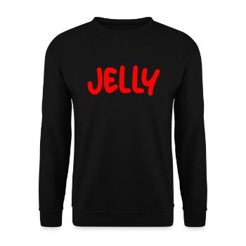 Jelly Kost�m passende PB- und J Halloween -Kost�m - Unisex Pullover - Schwarz - Vorne - Alina (178cm) & Michal (187cm)