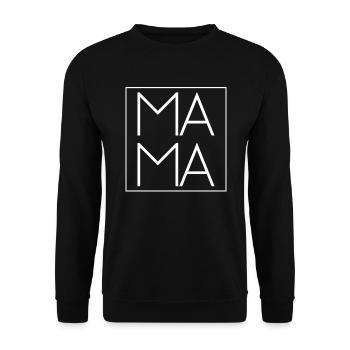 Mama Frauen Muttertag Mutter Geschenk Mama - Unisex Pullover - Schwarz - Vorne - Alina (178cm) & Michal (187cm)
