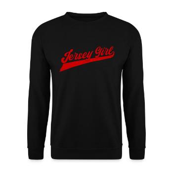 Jersey Girl Stolzes New Jersey Frau New Jersey M�d - Unisex Pullover - Schwarz - Vorne - Alina (178cm) & Michal (187cm)