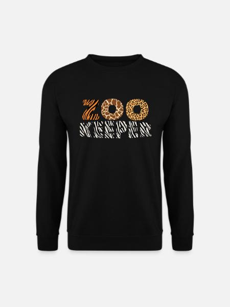 Zoo Keeper lustiger Halloween Girls Jungen Zoo Kee - Unisex Pullover - Schwarz