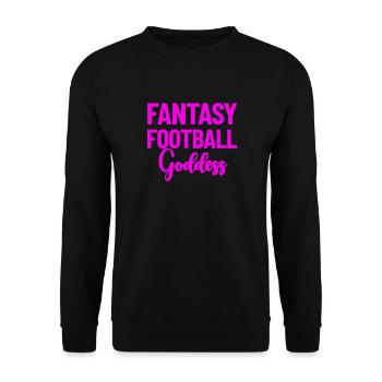 Fantasy -Fu�ballg�ttin Womens Fantasy Football - Unisex Pullover - Schwarz - Vorne - Alina (178cm) & Michal (187cm)
