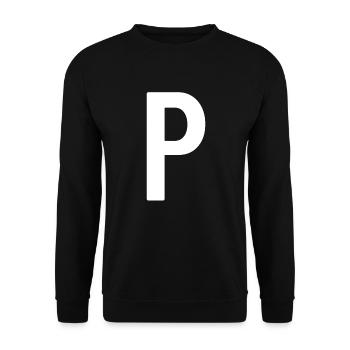 Pfefferkost�m passend zur Halloween -Pfefferkost�m - Unisex Pullover - Schwarz - Vorne - Alina (178cm) & Michal (187cm)