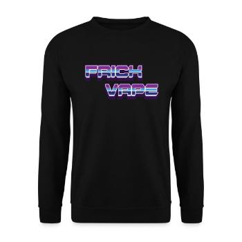 Verdammter Vape Anti Vaping No Vape FRICK VAPE - Unisex Pullover - Schwarz - Vorne - Alina (178cm) & Michal (187cm)