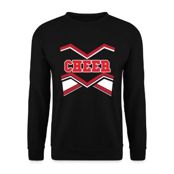 Jubelkost�m lustige Halloween -M�dchen Cheerleader - Unisex Pullover - Schwarz - Vorne - Alina (178cm) & Michal (187cm)