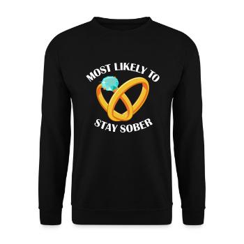 Am wahrscheinlichsten nimmt n�chterne passende Hoc - Unisex Pullover - Schwarz - Vorne - Alina (178cm) & Michal (187cm)