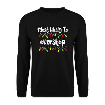 Most likely Christmas berscht Famil - Unisex Sweatshirt - black - Front - Alina (178cm) & Michal (187cm)