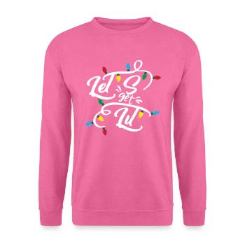 Lassen Sie uns beleuchtete Weihnachtslichter lusti - Unisex Pullover - Pink - Vorne