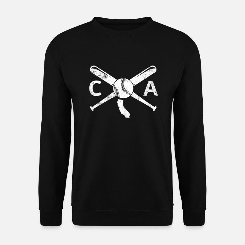 California Baseball Love Ca Baseball Kalifornien C - Unisex Pullover - Schwarz