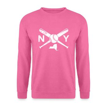 New York Baseball Love NY Baseball New York - Unisex Pullover - Pink - Vorne