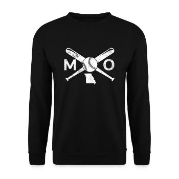 Missouri Baseball Liebe Baseball Missouri - Unisex Pullover - Schwarz - Vorne - Alina (178cm) & Michal (187cm)