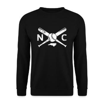 North Carolina Baseball NC Baseball North Carolina - Unisex Pullover - Schwarz - Vorne - Alina (178cm) & Michal (187cm)